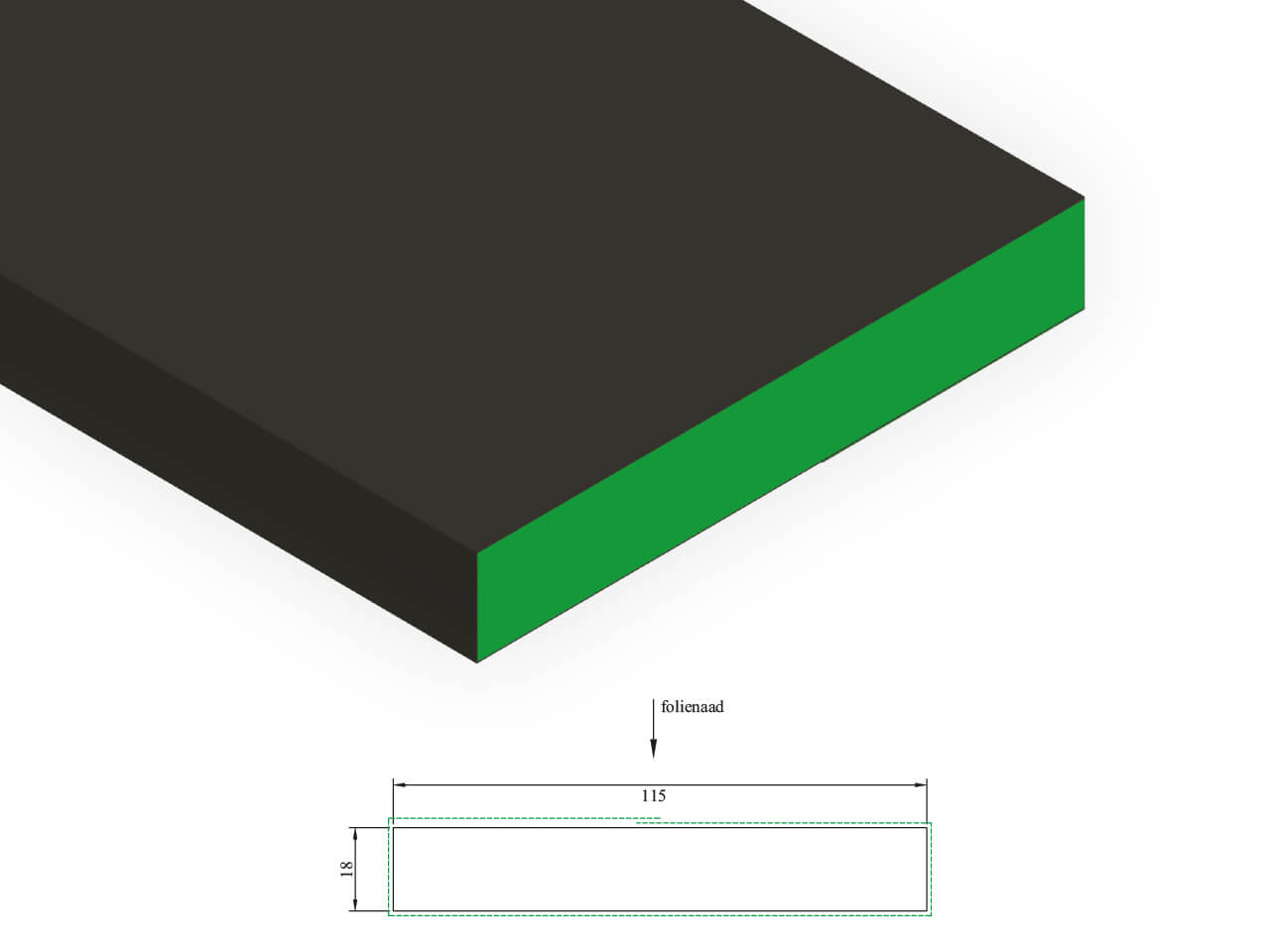 STEL 807 Packing strip 18 x 115 mm STEL 807 Packing strip 18 x 115 mm