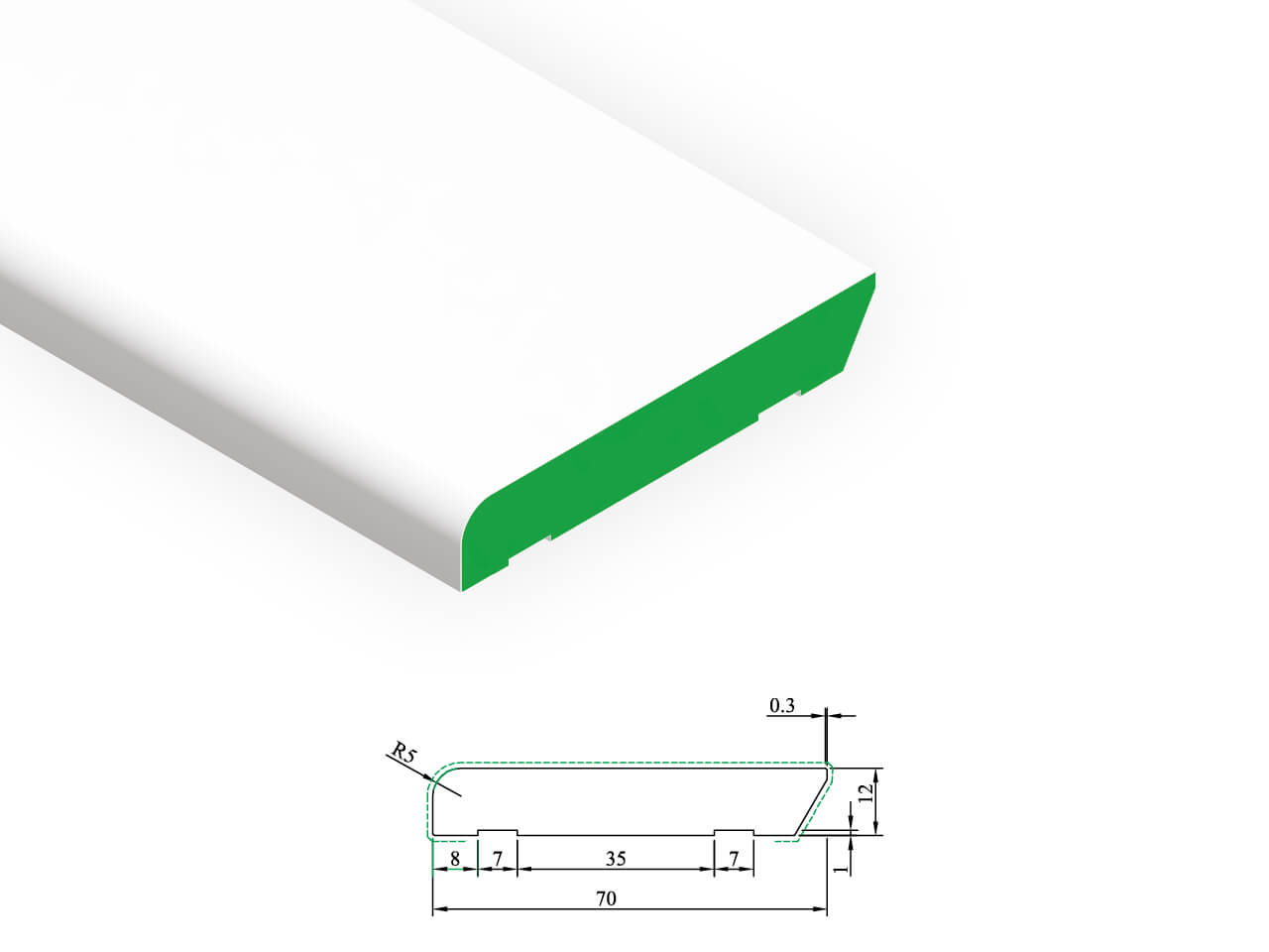 PL 707 Skirting Boards 12 x 70 mm PL 707 Skirting Boards 12 x 70 mm