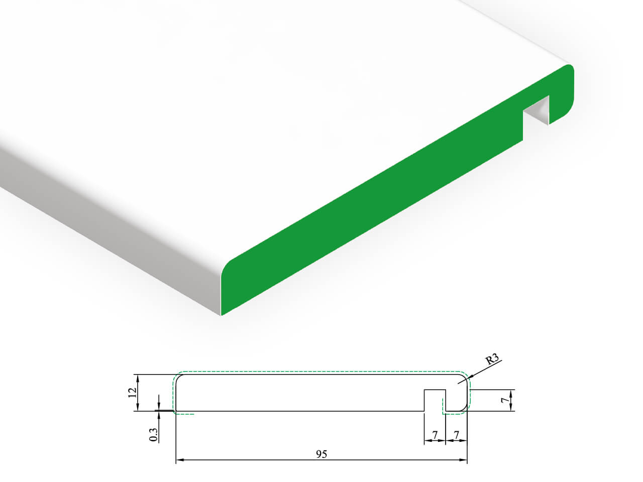 KDK 102 Architrave 12 x 95 mm KDK 102 Architrave 12 x 95 mm