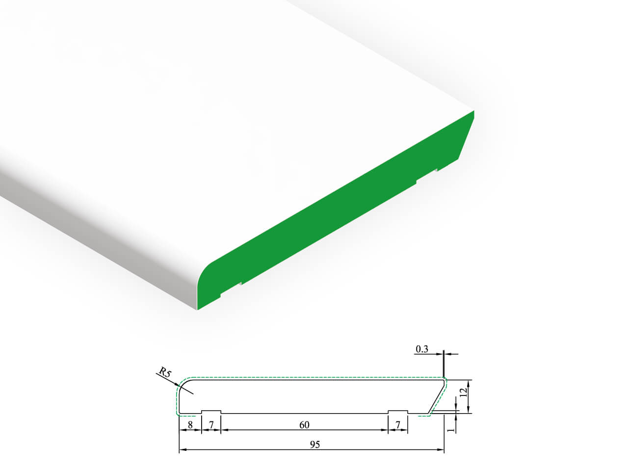PL 708 Skirting Boards 12 x 95 mm PL 708 Skirting Boards 12 x 95 mm