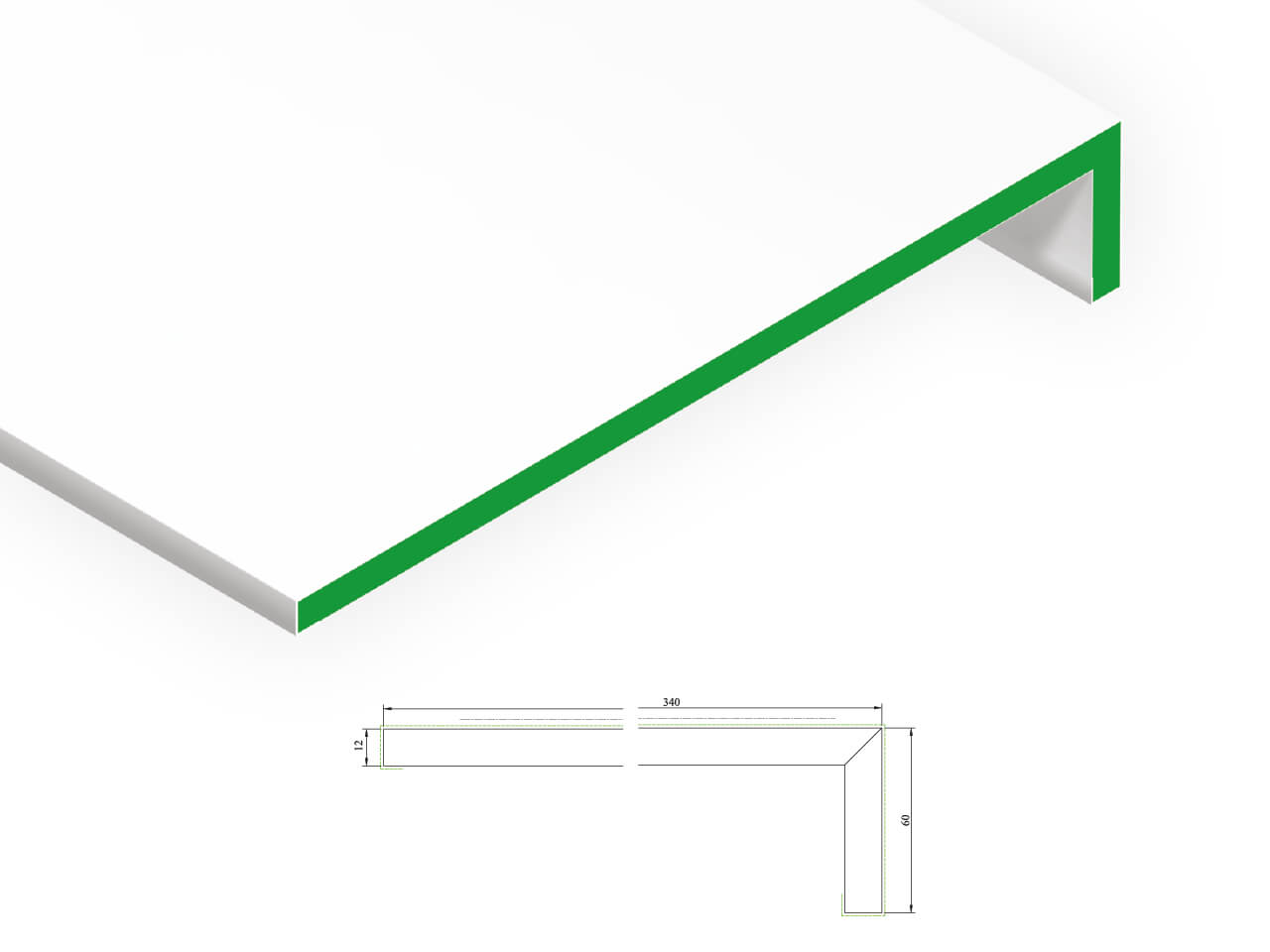 KDH 340 Corner 12X60x340 KDH 340 Corner 12X60x340