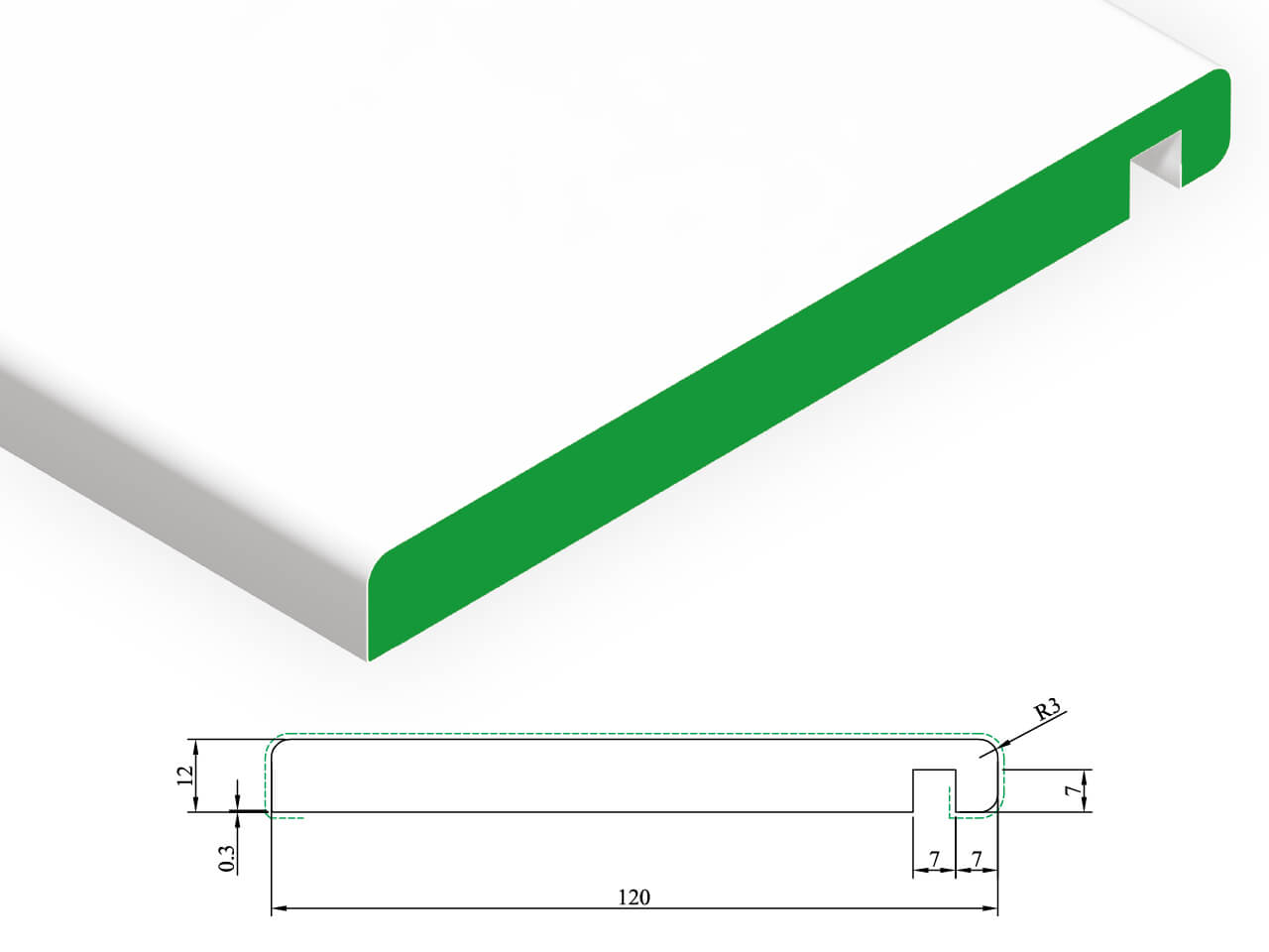 KDK 103 Architrave 12 x 120 mm KDK 103 Architrave 12 x 120 mm