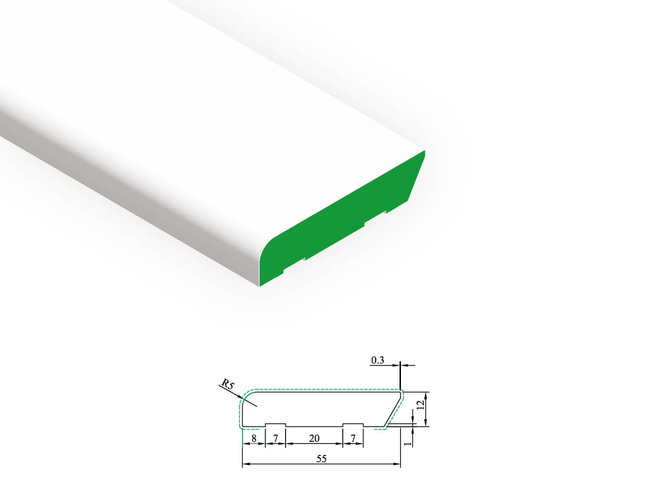 PL 706 Skirting Boards 12 x 55 mm PL 706 Skirting Boards 12 x 55 mm