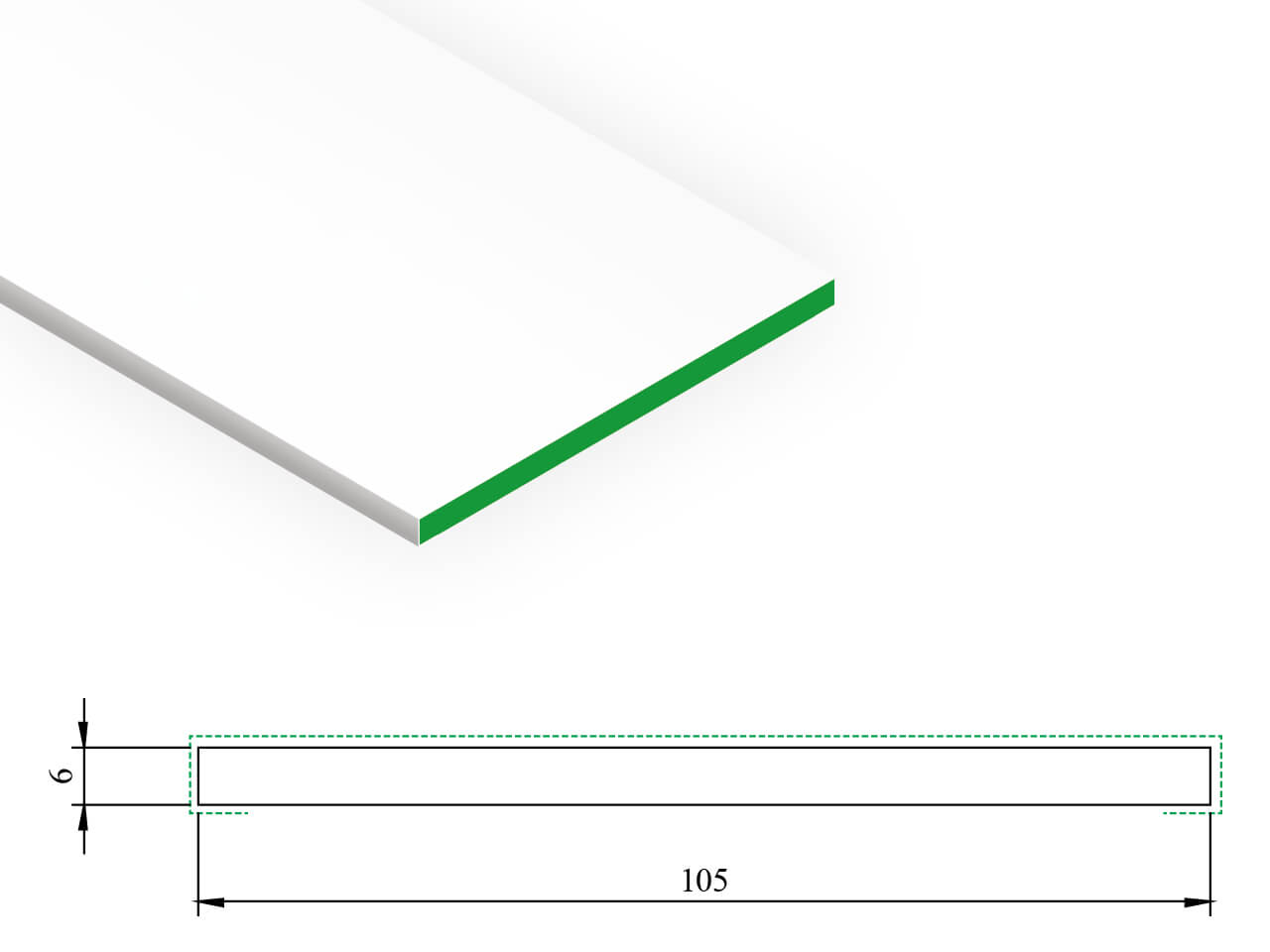 KDP 201 Flart part 6 x 105 mm KDP 201 Flart part 6 x 105 mm